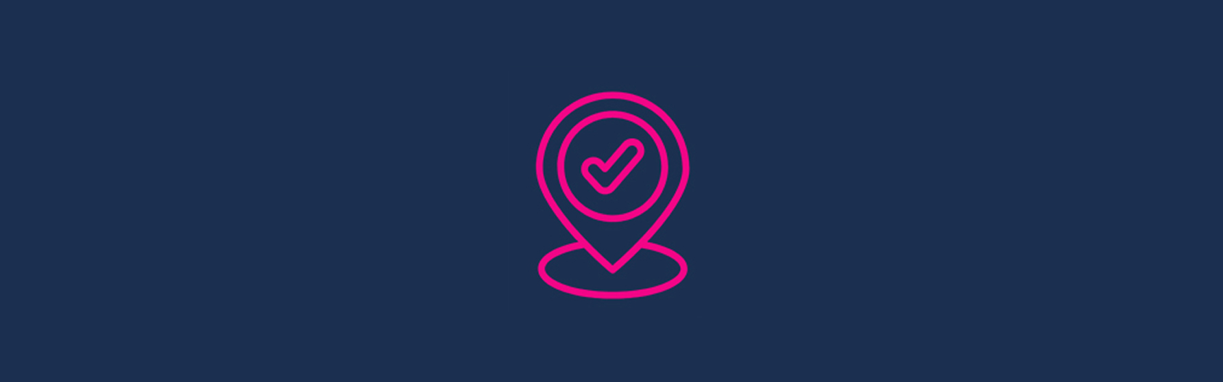 Pink-outlined image of a checkpoint