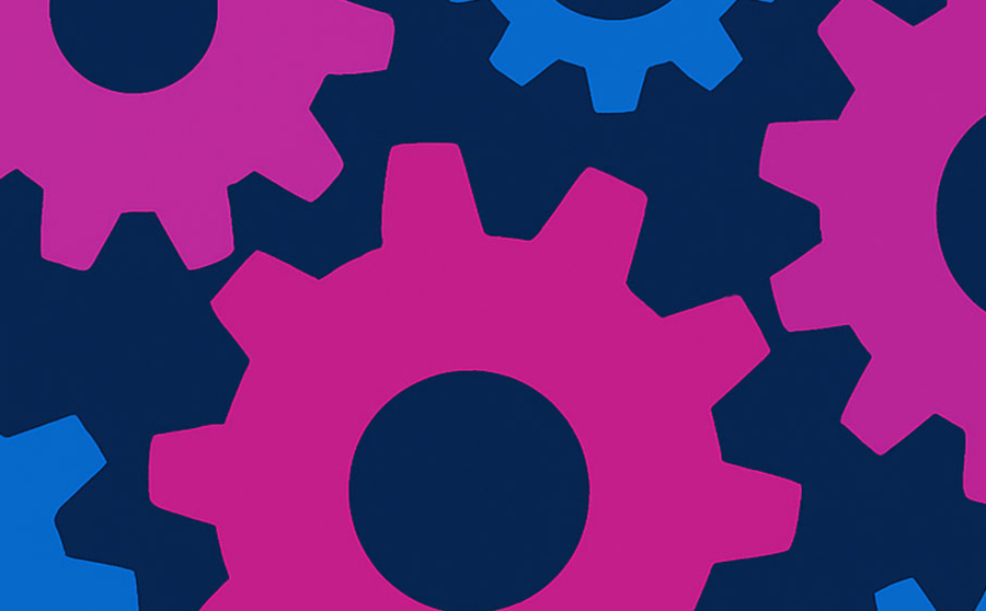 A decorative image showing gears.