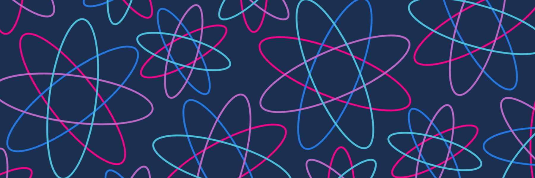 A series of colorful circles and orbs